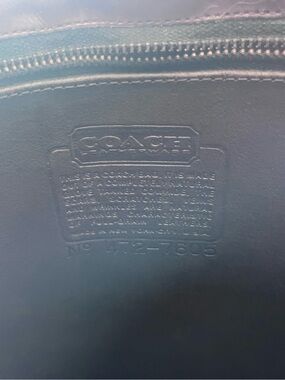 1980s Coach Brown Leather Briefcase with Embossed Creed